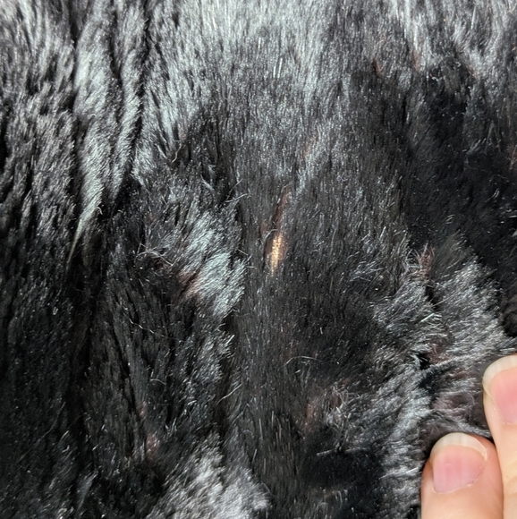 Vintage black/dark brown fur cape OS - Picture 3 of 12